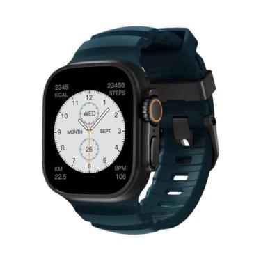 Imagem de Pulseira Esportiva De Silicone Para iWatch Ultra2 Apple Watch 46mm 49m