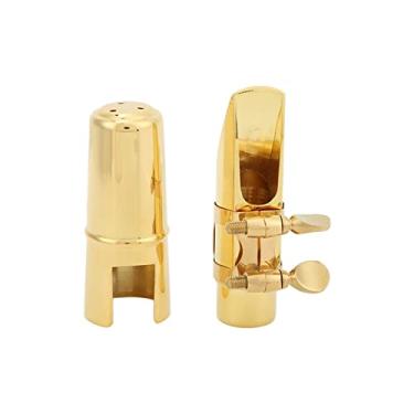 Imagem de RiToEasysports Kit de Bocal de Saxofone de Metal para Althorn Alto Sax, Som Durável e Melodioso, Acessório de Instrumentos Musicais (Nº 6)