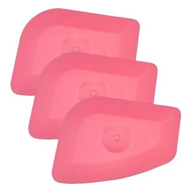 Imagem de KITUREK Removedor de etiquetas e adesivos de vinil, rodo de ferramenta de raspagem de etiquetas de vinil, adesivos automotivos, serigrafia, placa, fazendo, artesanato, raspador plano (rosa)