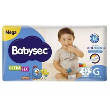 Imagem de Fralda Babysec Ultrasec Mega G 32 Unid