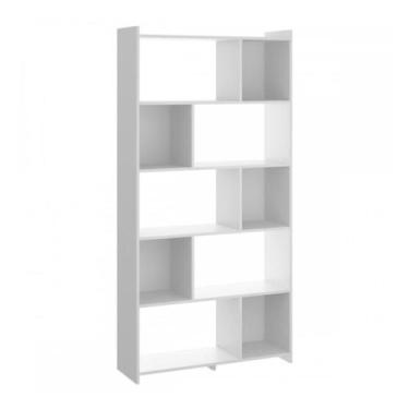 Imagem de Estante Livreiro Biblioteca Nichos Multiuso Soluzione, Branco
