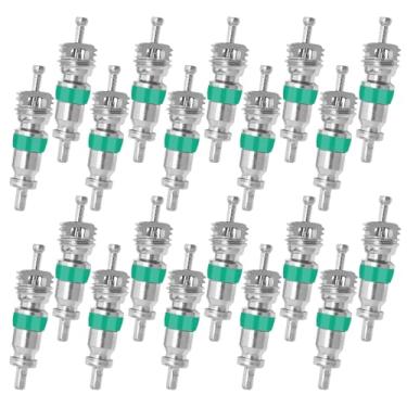 Imagem de Wayona 100 peças de núcleo de válvula HVAC para refrigerante R410 R32 R22, alta pressão com vedação de teflon, peça de reposição HVAC para sistemas de ar condicionado e refrigeração, kit de núcleo de