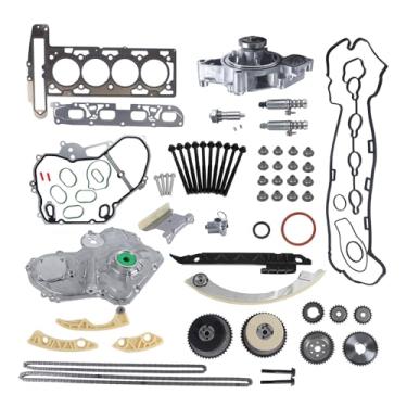 Imagem de INGKAN Kit de capa de engrenagem de bomba de óleo de corrente de distribuição 2,4L serve para Buick Regal 11-13/Verano 13-14, para Chevy HHR 06-11/ Malibu 08-12, Pontiac G6 Solstice 06-09 2.0/2.4L