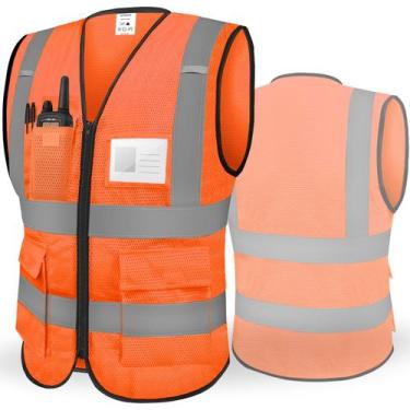 Imagem de Colete de segurança reflexivo TICONN High Visibility Class II Orange