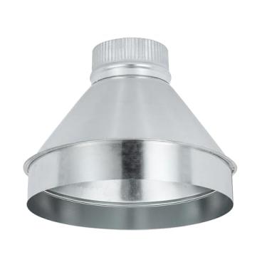 Imagem de ZOWZEA Redutor de dutos de 25,4 cm a 10,16 cm redutor de duto de ar aumentador adaptador de duto de ar ou redutor de tubo de metal redondo para sistemas de ventilação de banheiro e cozinha