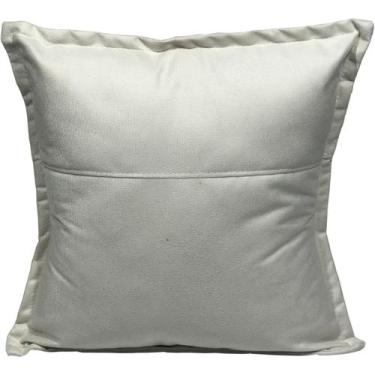 Imagem de Almofada 42,5x42,5 Suede Bege - Clique & Decore, BEGE