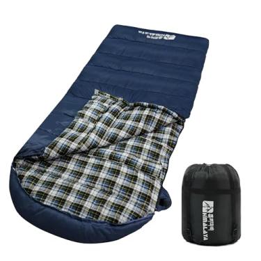 Imagem de Sacos de dormir de flanela para clima frio para adultos 0 graus / -10 graus, como cobertor, impermeável, leve, portátil, mochila, acampamento, viagem ao ar livre, caminhadas (0 graus)