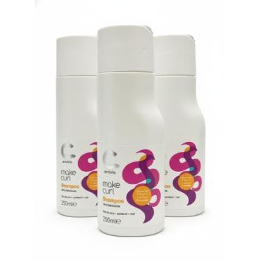 Imagem de Kit 3 Make Curl Shampoo Ultra Hidratação Amavia Cabelo 250ml - amávia