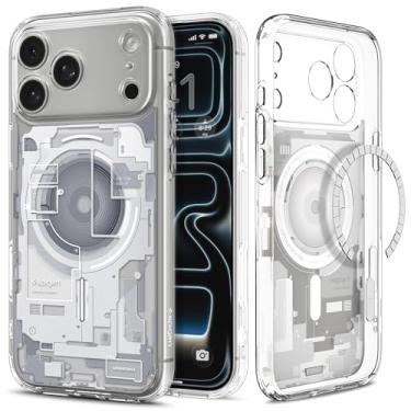 Imagem de Capa Spigen para iPhone 17 Pro, Ultra Híbrida [MagFit] Projetada para Apple iPhone 17 Pro - Zero One Branco