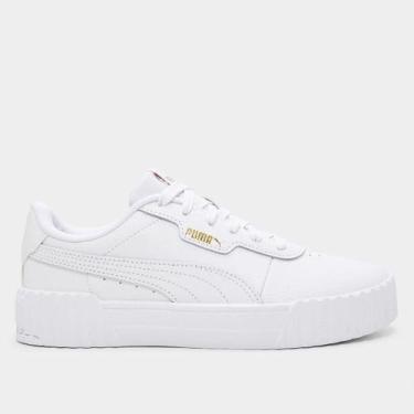 Imagem de Tênis Infantil Puma Carina 3.0 Menina, Branco, 36