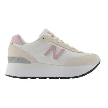 Imagem de New Balance Tênis feminino 515 V3, Rosa/branco, 36