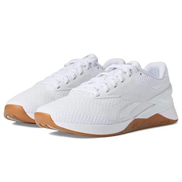 Imagem de Reebok Tênis feminino Nano X3 Cross Trainer, Calçado Branco/Cinza Frio/Reebok Rubber Gum, 6