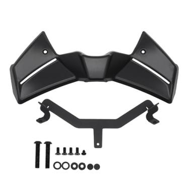 Imagem de MotiveTech para-lama dianteiro da motocicleta, carenagem, asa, substitui peça, spoiler downforce, kit de asa aerodinâmica para MT09, Preto