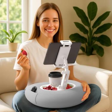 Imagem de Suporte de travesseiro para tablet Kindle iPad compatível com telefone/tablet de 4,7 a 10 polegadas, iPad, iPhone, Samsung, Google, Kindle para cama, leitura saudável, ferramenta mágica de pessoas