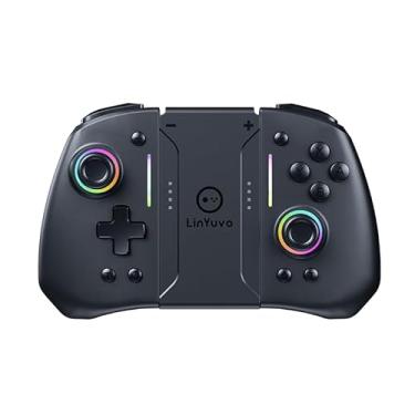 Imagem de Controle sem Fio para Nintendo Switch/OLED Hall Effect Joystick 6-eixos, KS42 PLUS
