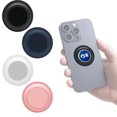 Imagem de Pacote com 4 adesivos de medalhão de princesa para iPhone, Android e mais - acessório de telefone Princess Cruise, serve para medalhão 2025 (preto, branco, azul marinho e rosa)