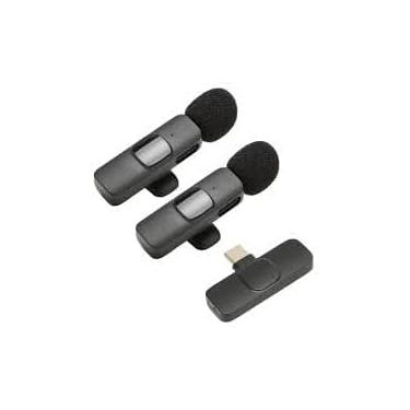 Imagem de Microfone Lapela Sem Fio Tipo C Para Smartphones