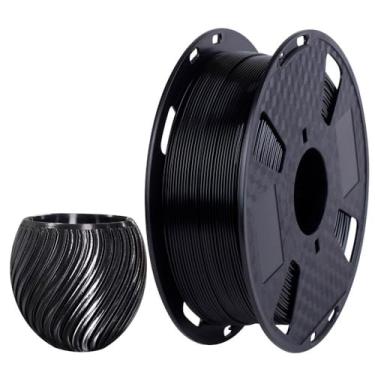 Imagem de CC3D Filamento PETG padrão preto 1 kg 1,75 mm filamento de impressora 3D FDM filamento preto PETG 1 kg materiais de impressão 3D