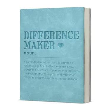 Imagem de KSFFWQIN Caderno Difference Maker, presente de agradecimento de funcionários para colegas de trabalho, chefe, mentor, aposentadoria, despedida, presentes, criador de diferenças, definição