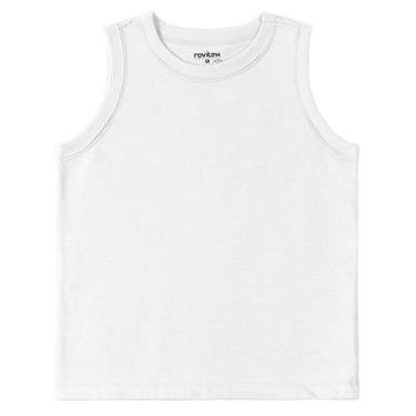 Imagem de Regata Básica Infantil Masculina Rovi Kids Branco - Rovitex Kids Básic