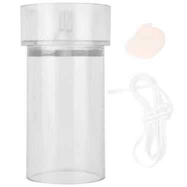 Imagem de ZJchao Molde de Vela de Plástico Transparente Ponta de Igreja Molde para Fazer Velas Com Tampa de Metal Ferramenta DIY Reutilizável para Fazer Velas DIY Artesanato de (Coluna do telhado da igreja 5*10)