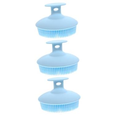 Imagem de 3pcs Silicone Bath Brush Soft Body Scrubber for Gentle Exfoliation Convenient Handheld Design for Daily Use Skin-Friendly Material for Relaxing Baths