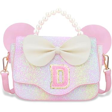 Imagem de Luchike Presentes de aniversário para meninas – Bolsa tiracolo infantil para princesas, presentes de Natal, Rosa - G, D