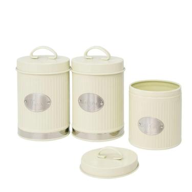 Imagem de Conjunto de Potes Mantimentos 3 Peças Off White - Quanhe