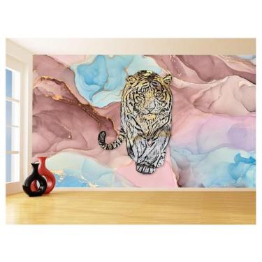Imagem de Papel De Parede 3D Animais Pop Art Tigre Felino 3,5M Pxa119 - Você Dec