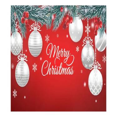 Imagem de SEHANY Capa magnética de bola de Natal, adesivos magnéticos de decoração de Natal antiarranhões para painel de geladeira e lava-louças, decoração de Natal de cozinha doméstica 58 x 66 cm