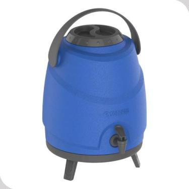 Imagem de Garrafa Térmica Aspen Agua Com Pé Torneira Porta-Copos Alça 9L Azul So
