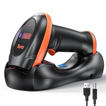 Imagem de Tera Scanner de código de barras QR, sem fio, 1D 2D, com tela de contagem de tela, velocidade de digitalização extrarrápida, leitor de código de barras de imagem portátil de alta resolução para inventário de armazém HW008