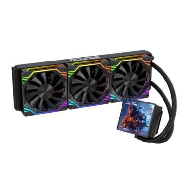 Imagem de WATER COOLER ROUND5 ZEPHYRO ARGB COM TELA DE 4" 360MM - TDP300W (Preto 360mm)