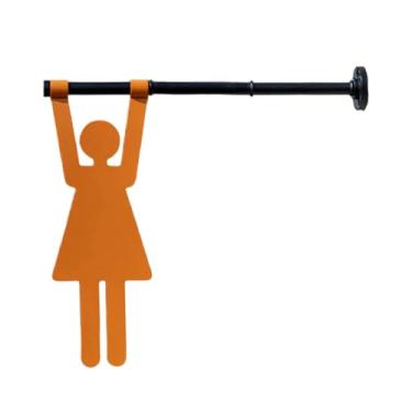 Imagem de MotiveTech Placa decorativa de parede para banheiro, sinalização para banheiro, placa de vaso sanitário para portas públicas comerciais, shoppings, lojas e, Mulheres