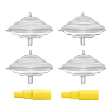Imagem de Kit de bomba Maymom Protetor de fluxo de fundo para bombas de leite Spectra S2 Spectra S1 e 9 Plus. Substitui o protetor de fluxo de fundo Spectra e o diafragma de silicone Spectra; peças de reposição Spectra Pump Parts, 4 Backflow Protectors