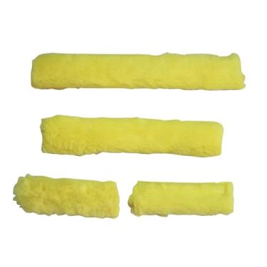 Imagem de Dynwave Protetores de focinheira para cabresto de cavalo, acessórios para bridão, protetores de focinheira profissionais acolchoados e respiráveis, acessórios, Amarelo