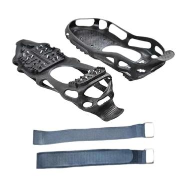Imagem de Dynwave Grampos de gelo com 24 pontas, leves, para calçados e botas, com tração para montanhismo, pesca no gelo e caminhadas ao ar livre, S