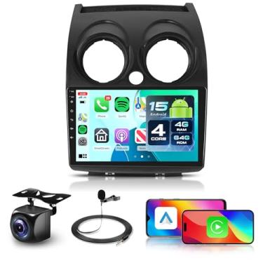 Imagem de 4Core 4G + 64G Android Estéreo automotivo para Nissan Rogue 2007-2015, sem fio, Carplay, Android Auto, 5GWIFI + GPS, rádio com tela sensível ao toque de 9 polegadas para Nissan, Bluetooth 5.0, SWC