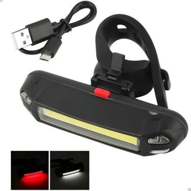 Imagem de Sinalizador Traseiro Bike Luz Led Potente Recarregável Usb - Lorben