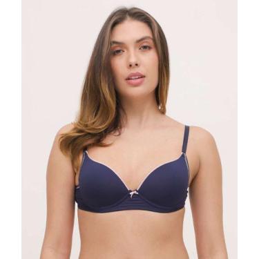 Imagem de Sutiã Com Base E Com Bojo Laço Marisa-79065, Azul, 44