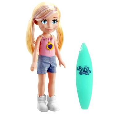 Imagem de Boneca da Polly Surfista com Acessórios Grande 38cm - Pupee, Colorido,