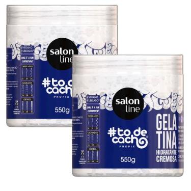 Imagem de Kit Gelatina Salon Line Todecacho Hidratação Cremosa 550g - 2 Unidades