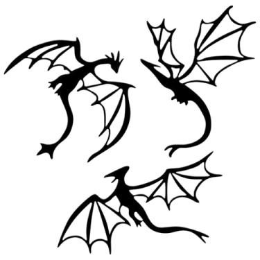 Imagem de Fiwochic 3 peças de arte de parede de dragão de metal decoração de dragão fantasia decoração de quarto ocidental homem caverna decorativa montagem de parede enfeites de escultura para decoração