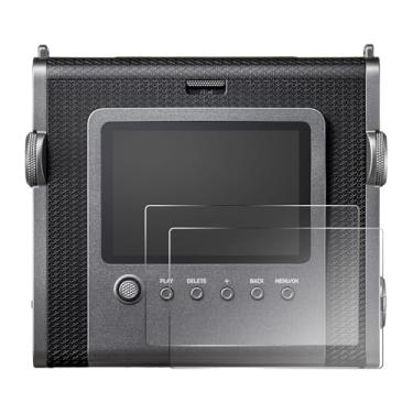 Imagem de pssped 2 peças protetoras de tela compatíveis com a câmera Fuji Instax WIDE EVO, rigidez 9H, bordas arredondadas, protetor de vidro temperado, película transparente ultrafina de 0,3 mm, antiimpressões