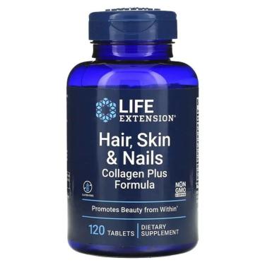 Imagem de Hair, Skin & Nails Collagen Plus (120) - Life Extension