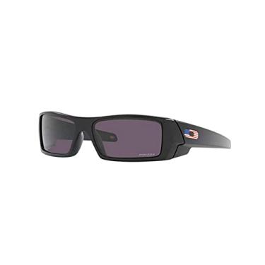 Imagem de Oakley Men's OO9014 Gascan Rectangular Sunglasses, Matte Black/Prizm Grey, 60mm