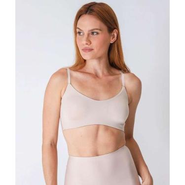 Imagem de Sutiã Top Com Bojo Básico Sem Costura DelRio Bege-61032, Bege, 46