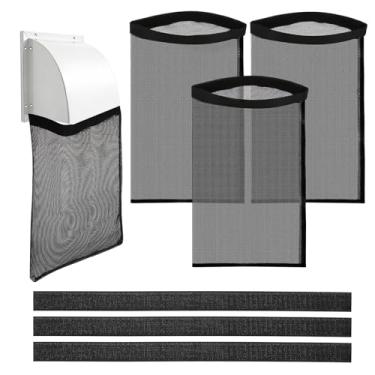 Imagem de 3 coletores de fiapos de secador, sacos de poeira para ventilação de secador de fiapos para ventilação interna e externa