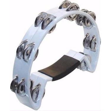 Imagem de Pandeirola Meia Lua Torelli Tp 315 Branca Cor Colorido - Torelli Music