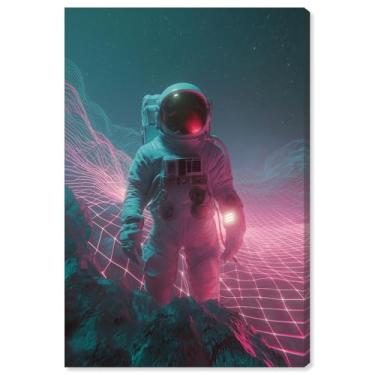 Imagem de Arte de parede de astronauta com impressão em tela Rosy Zenith por Art Remedy, Gallery Wrapped, 16 x 24